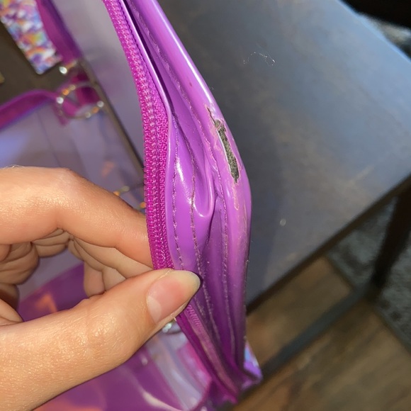 Vintage Lisa Frank Sparkly 3-Ring Binder Angel Girl Cat Rare - Picture 10 of 14